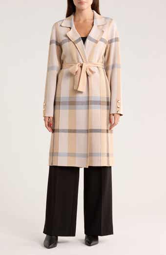 BY DESIGN Nala Plaid Wrap Coatigan