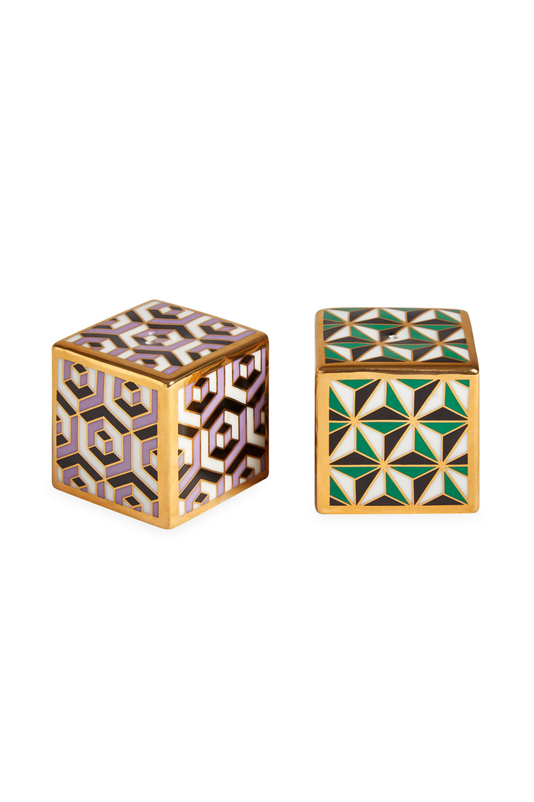 Versailles Salt and Pepper Set, Alternate, color, Lavender / Green