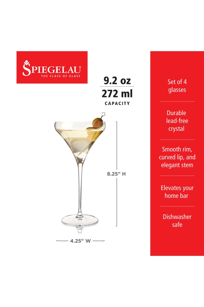 Willsberger Martini Glass Set of 4, Alternate, color, Clear