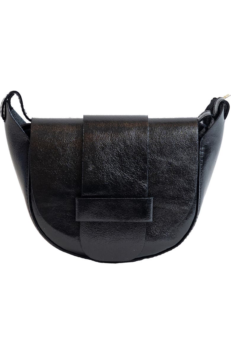 Persaman New York Metallic Leather Crossbody Bag, Main, color,