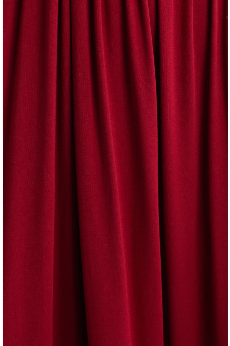 Olia Off the Shoulder Long Sleeve Dress, Alternate, color, WINE