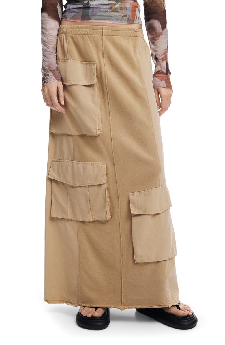 Desigual Fal Preston Cargo Maxi Skirt, Main, color, 