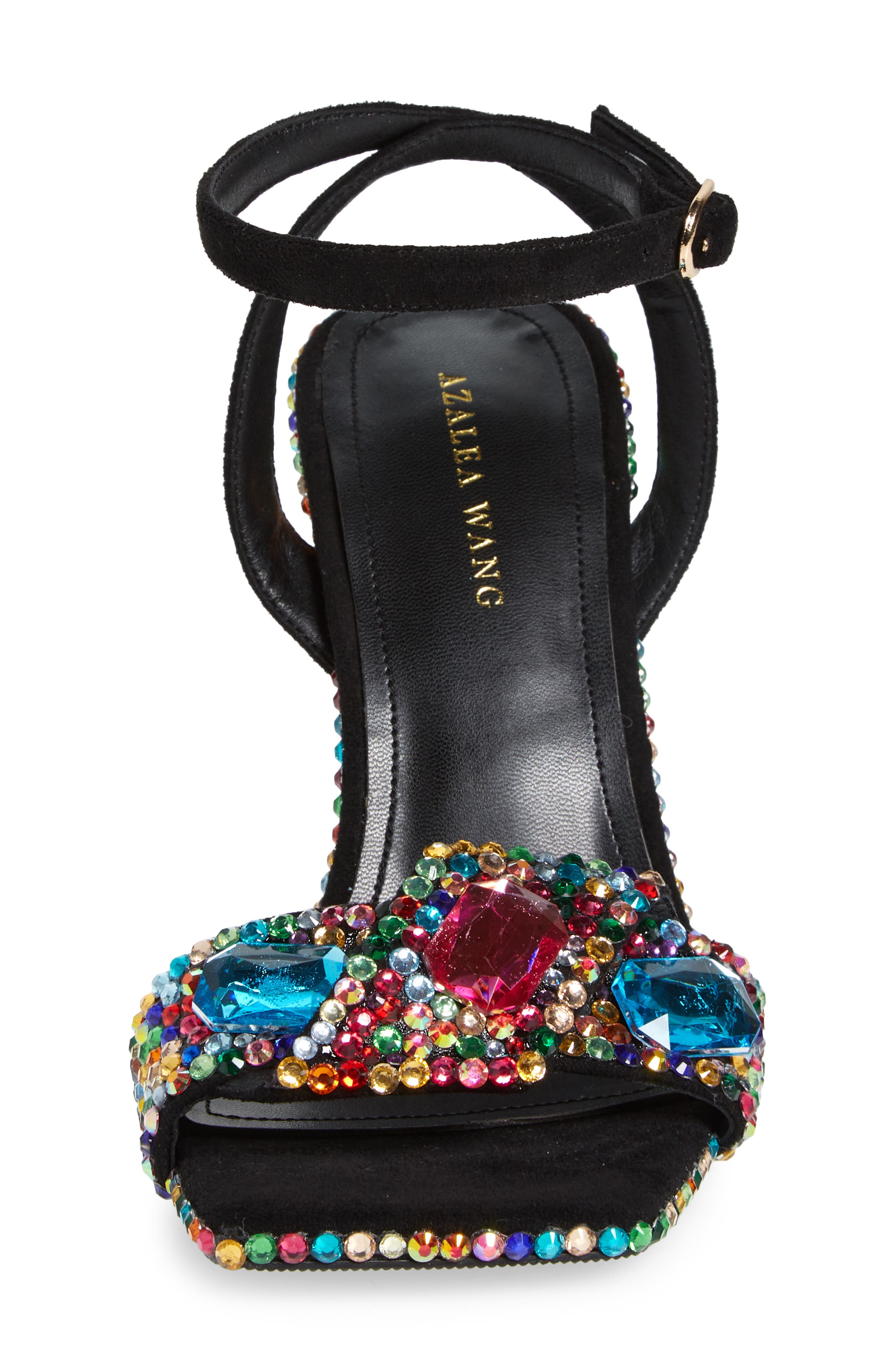 AZALEA WANG Discoball Ankle Strap Sandal, Alternate, color, 