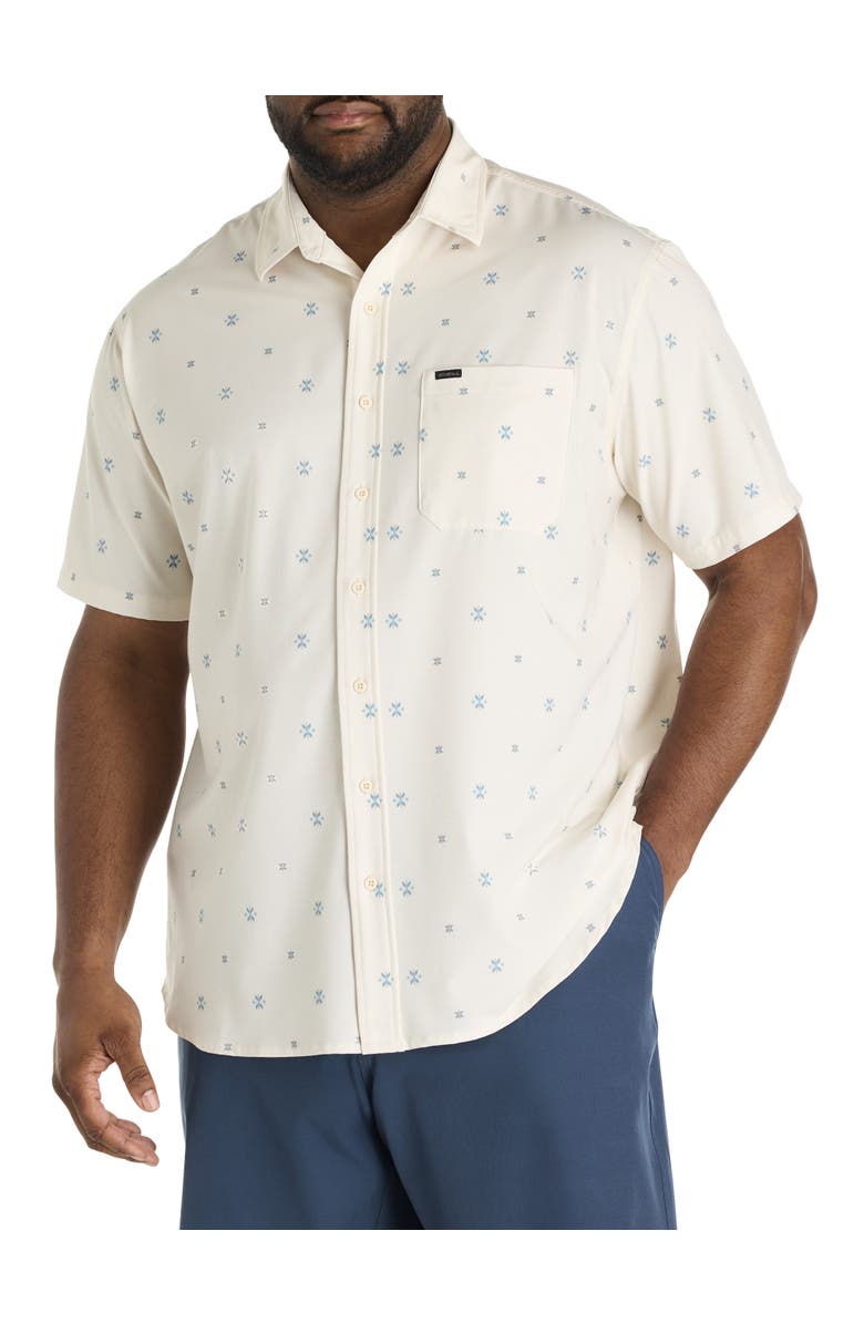 O'Neill Big & Tall TRVLR Series Traverse Performance Sport Shirt, Main, color, Cream