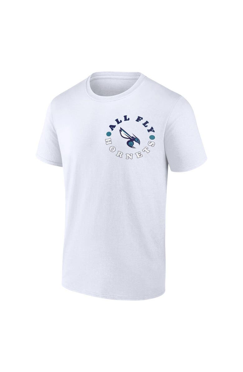 FANATICS Men's Fanatics Branded White Charlotte Hornets Street Collective T-Shirt, Alternate, color, 