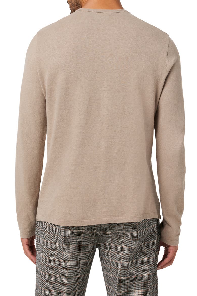 Wintz Hemp & Cotton Henley Top, Alternate, color, ROASTED CASHEW