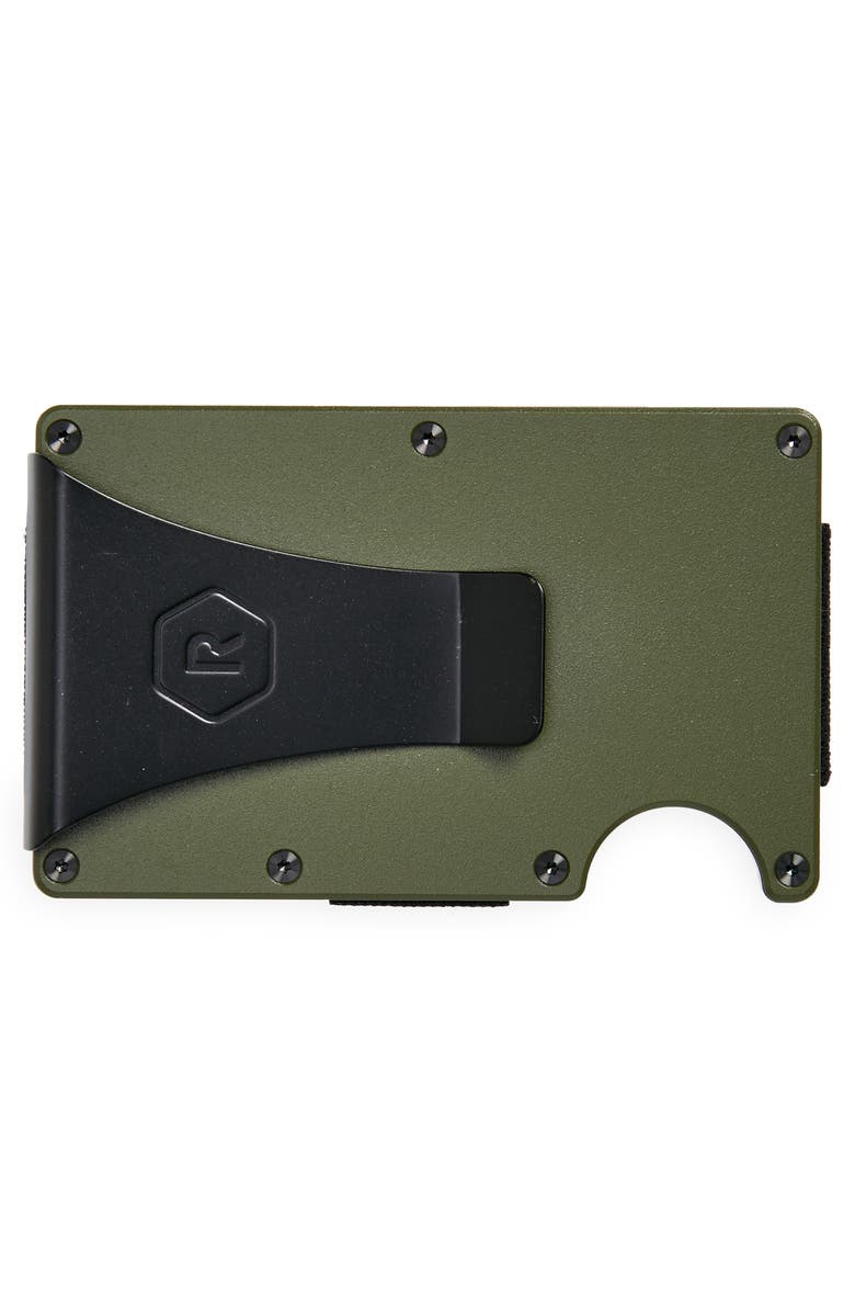 the Ridge RFID-Blocking Aluminum Money Clip Wallet, Alternate, color, Matte Olive