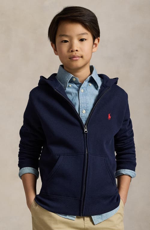 Polo Ralph Lauren Full Zip Hoodie Teens In Blue