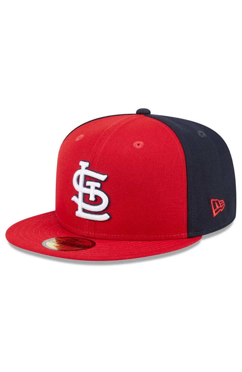 New Era Men's New Era Red/Navy St. Louis Cardinals Gameday Sideswipe 59FIFTY Fitted Hat, Alternate, color, 