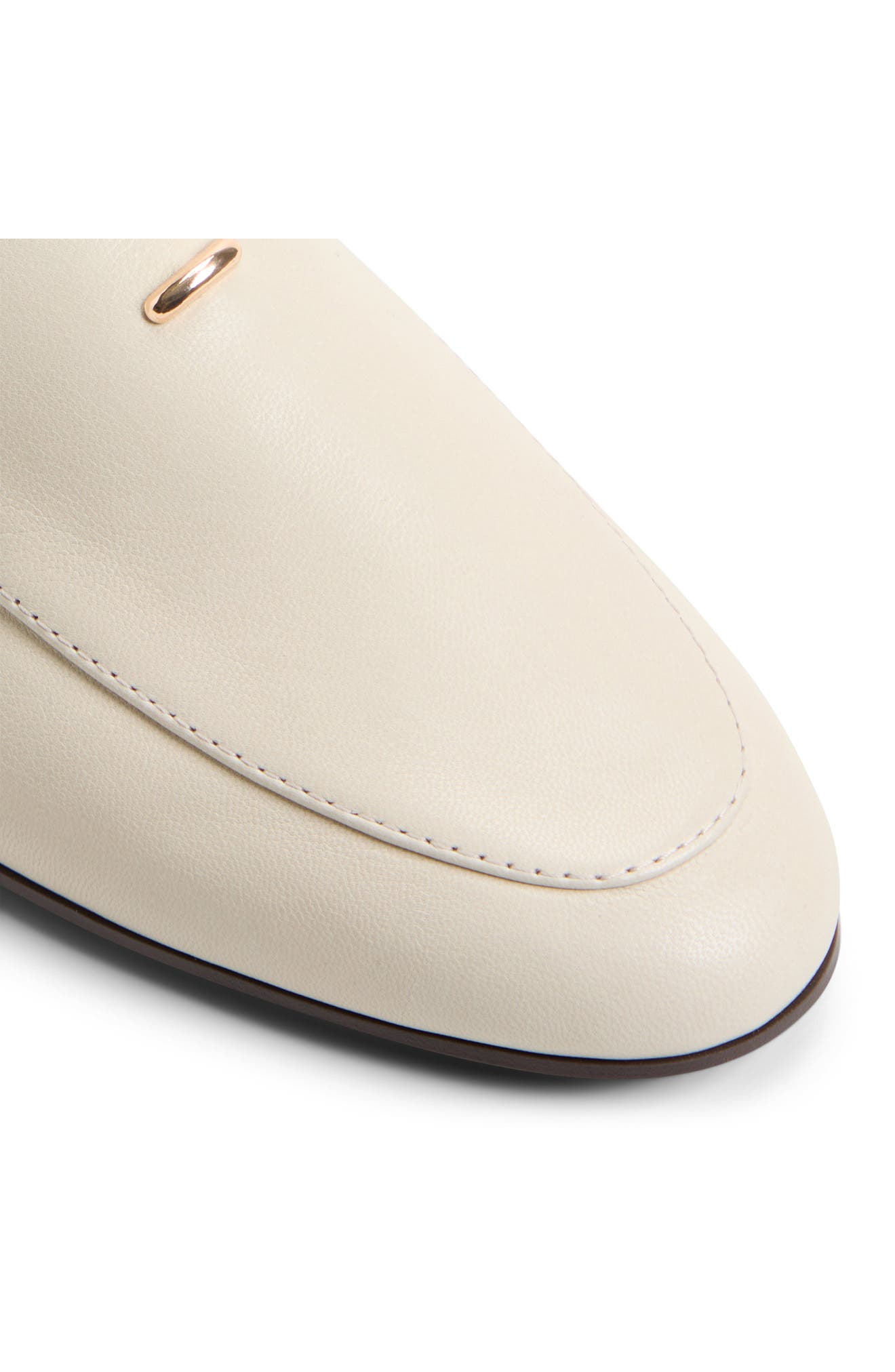 Daphia Leather Loafer, Alternate, color, WHITE