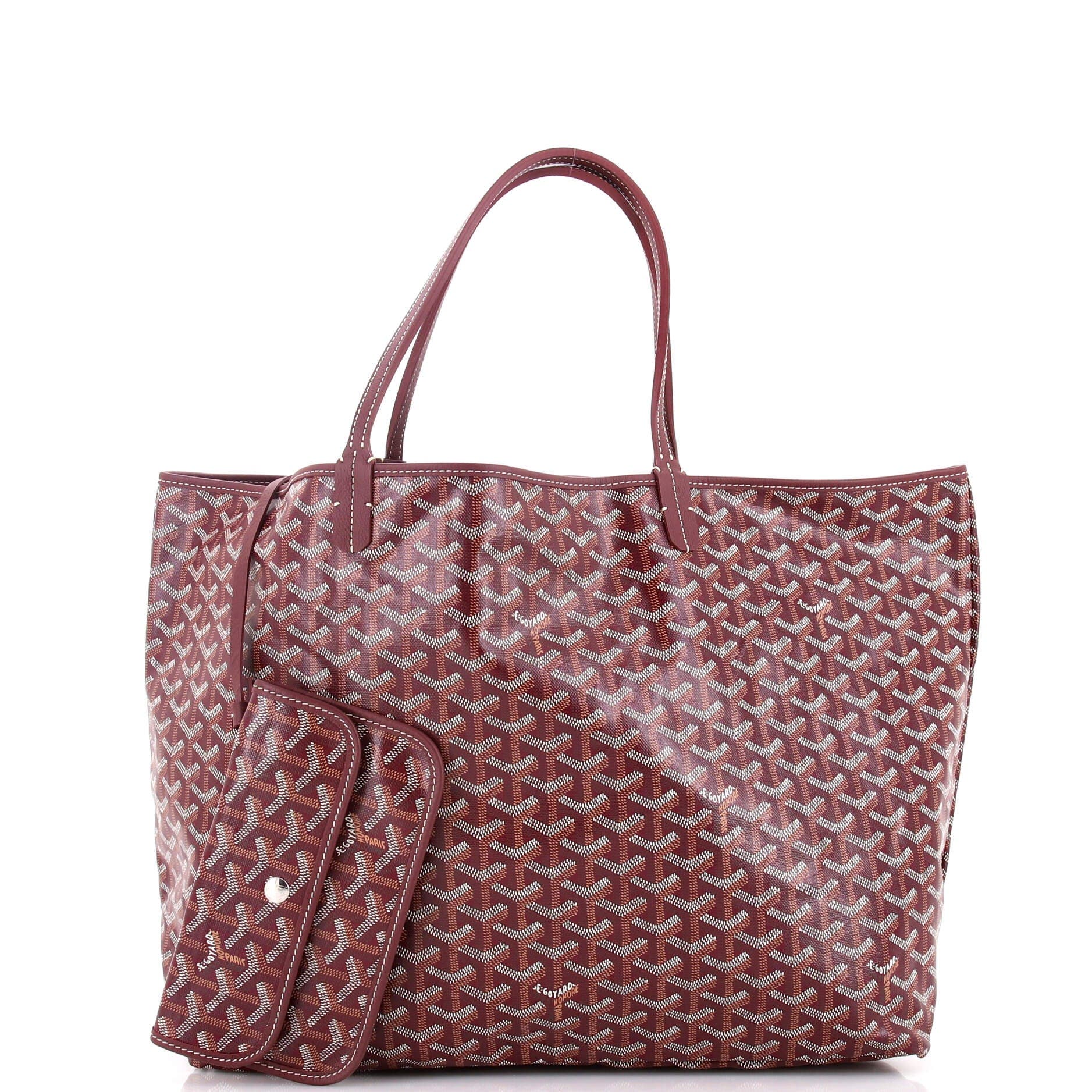 Pre-Owned Goyard Saint Louis Tote Coated Canvas GM, Alternate, color, Red