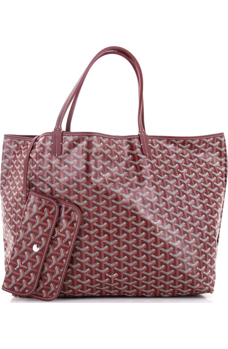 Pre-Owned Goyard Saint Louis Tote Coated Canvas GM, Alternate, color, Red