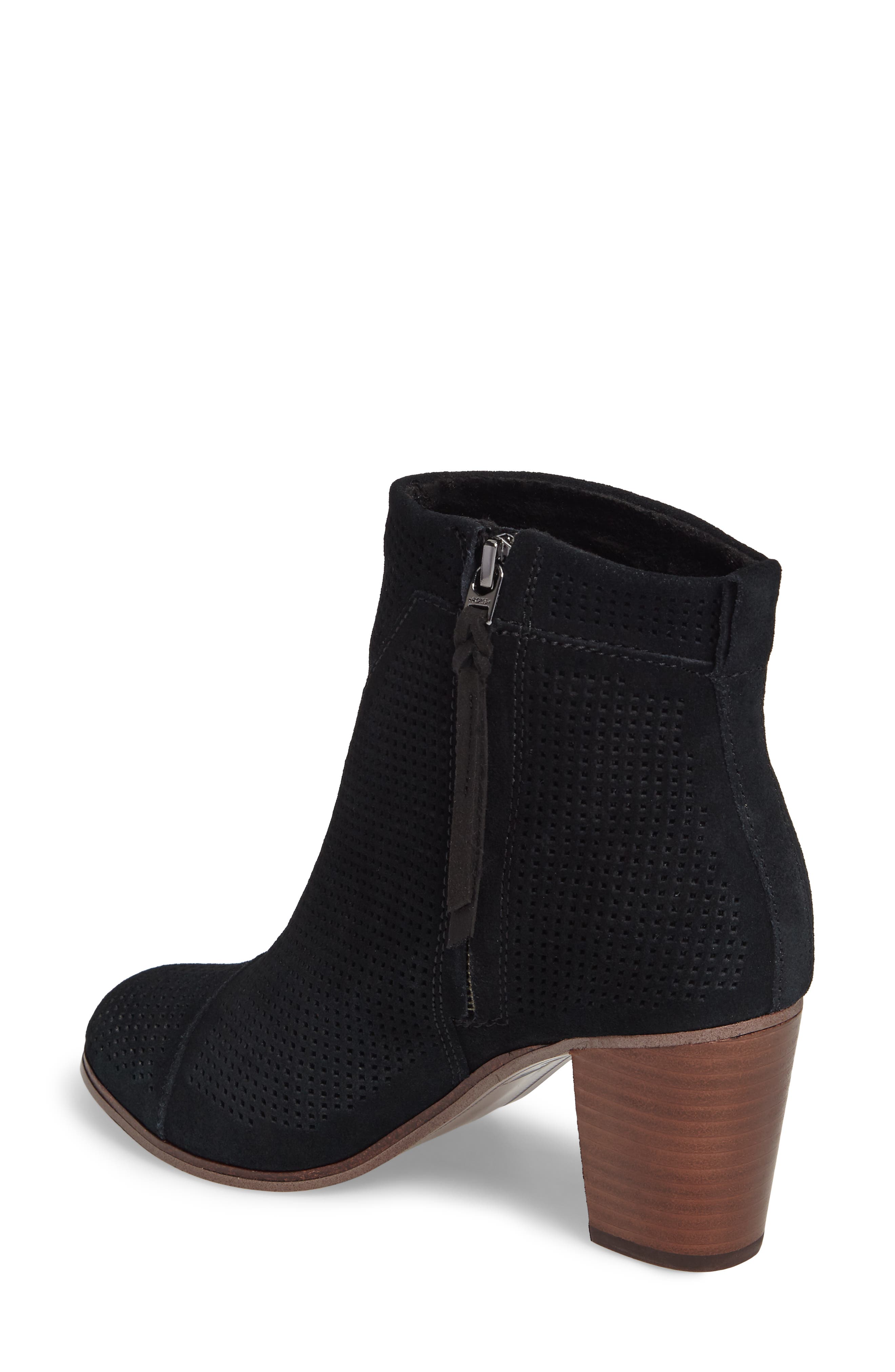 'Lunata' Bootie, Alternate, color, BLACK SUEDE