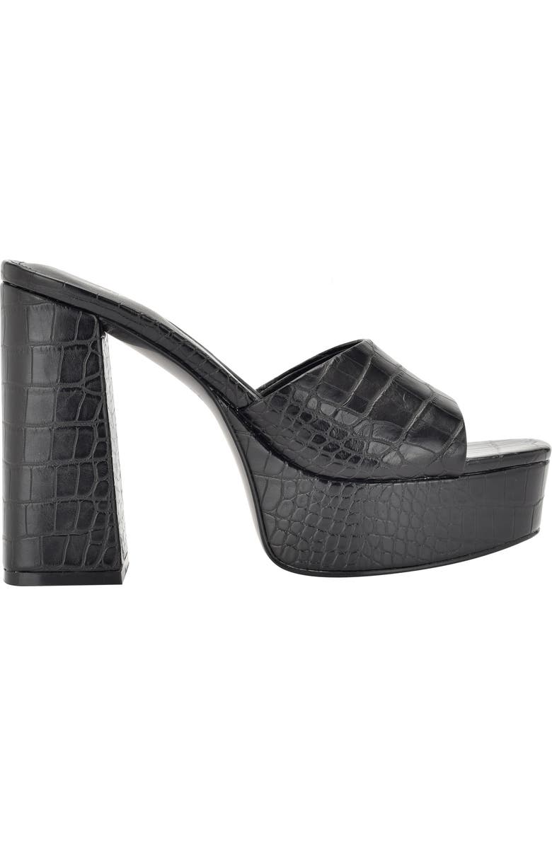 GUESS Jadah Reptile Embossed Platform Sandal, Alternate, color,
