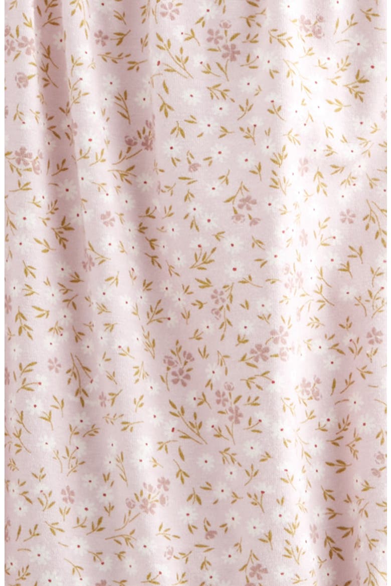 Print Smocked Bubble Romper, Alternate, color, PURPLE LIGHT WINDSWEPT FLORAL