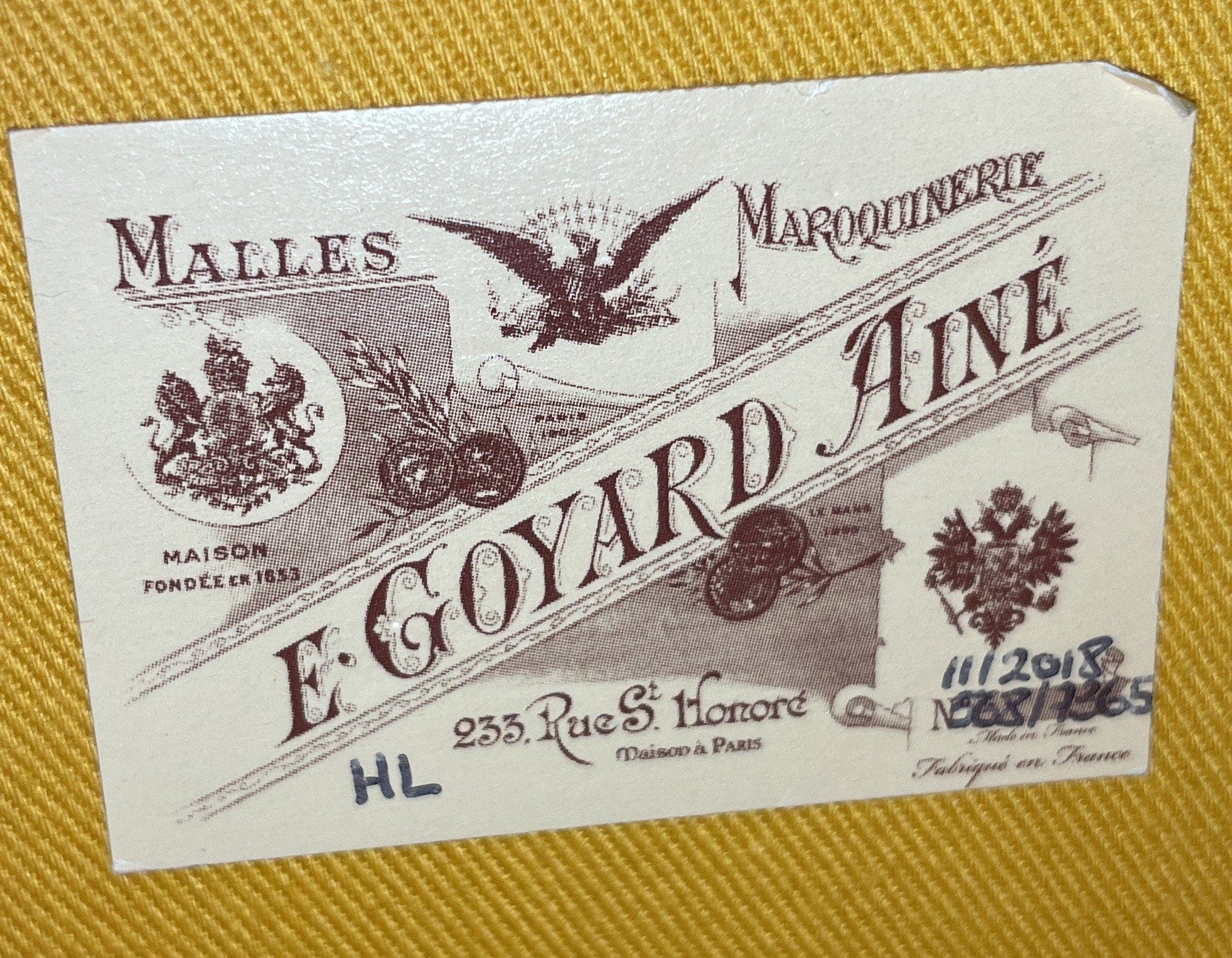 Pre-Owned Goyard Alto Hatbox Bag Coated Canvas, Alternate, color, Black