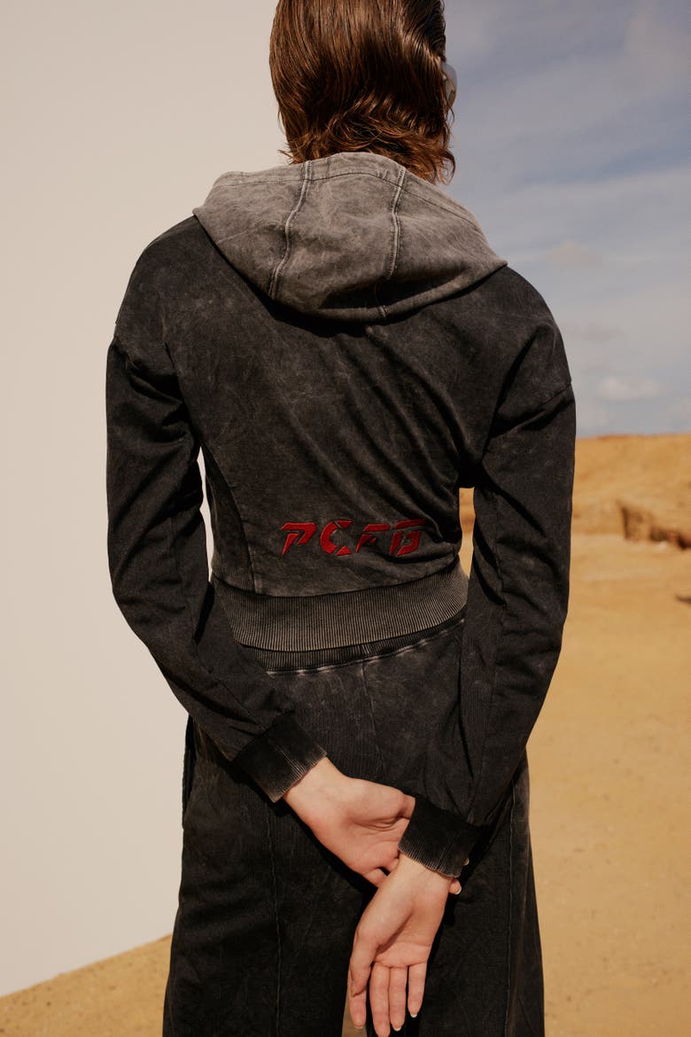 Free Heaven Acid Wash Hoodie, Alternate, color, Black