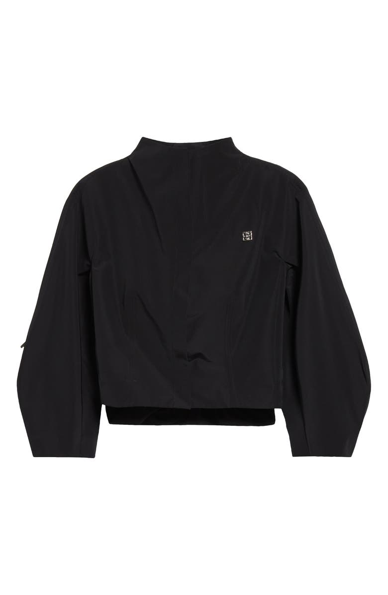 Givenchy Crop Button-Up Shirt, Alternate, color, 