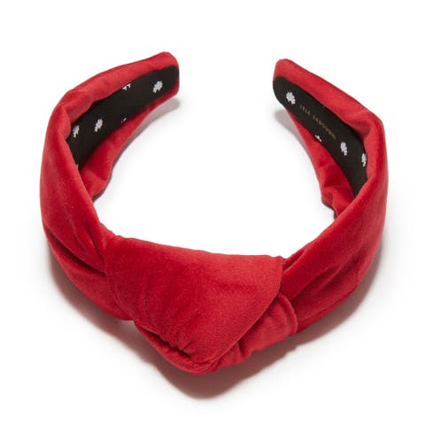 Red Velvet Knotted Headband