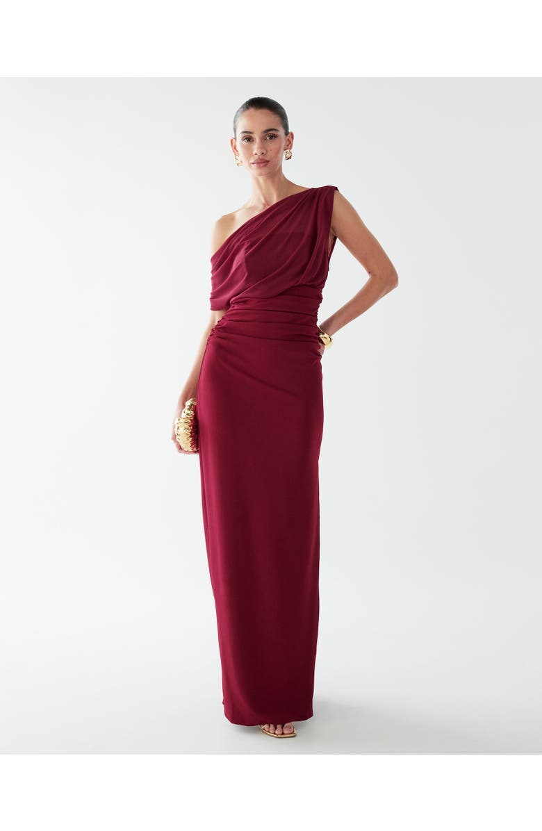 BWLDR Frea Maxi Dress, Alternate, color, Burgundy