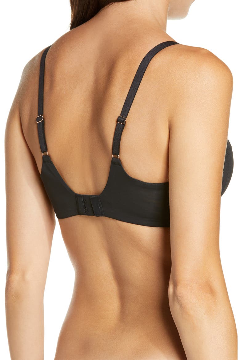 Modern Mesh Full Fit Underwire Bra, Alternate, color, BLACK