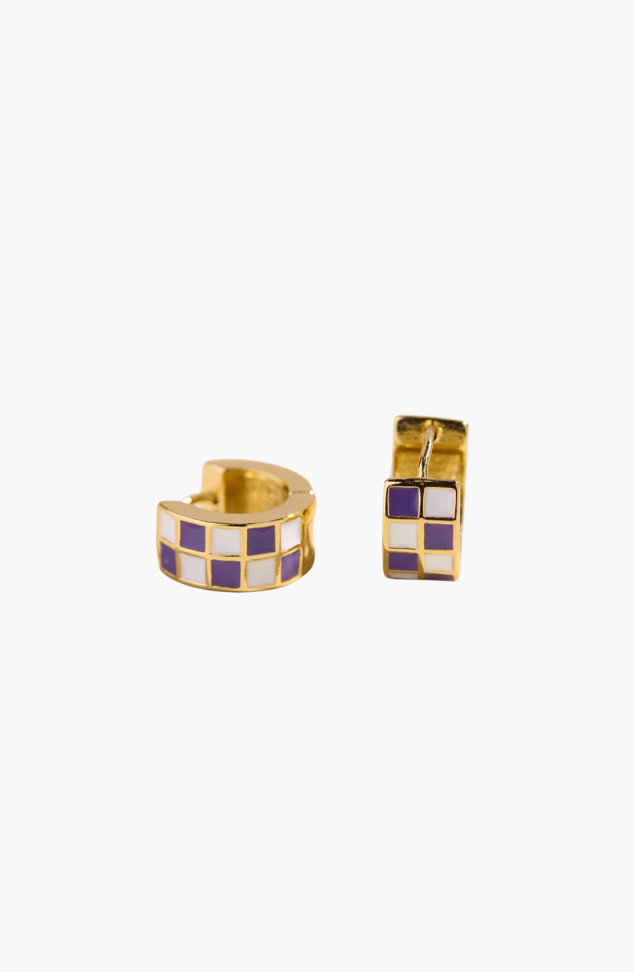 Purple / White Checkered