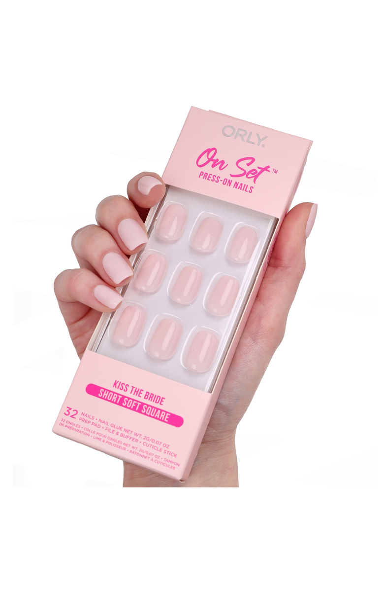 ORLY Kiss The Bride Press-On Nails, Alternate, color, Solid