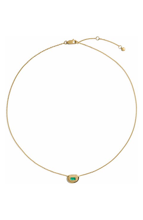 Gemdrop Chain Necklace