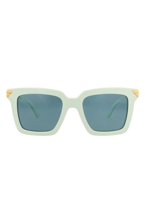 53mm Polarized Square Sunglasses