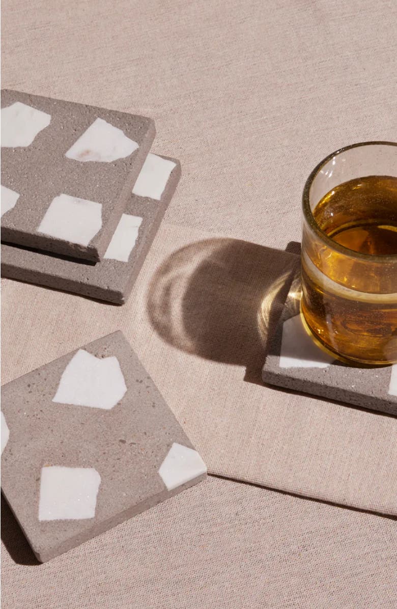 Meso Goods Piso Coasters - Set of 4, Alternate, color, Grey