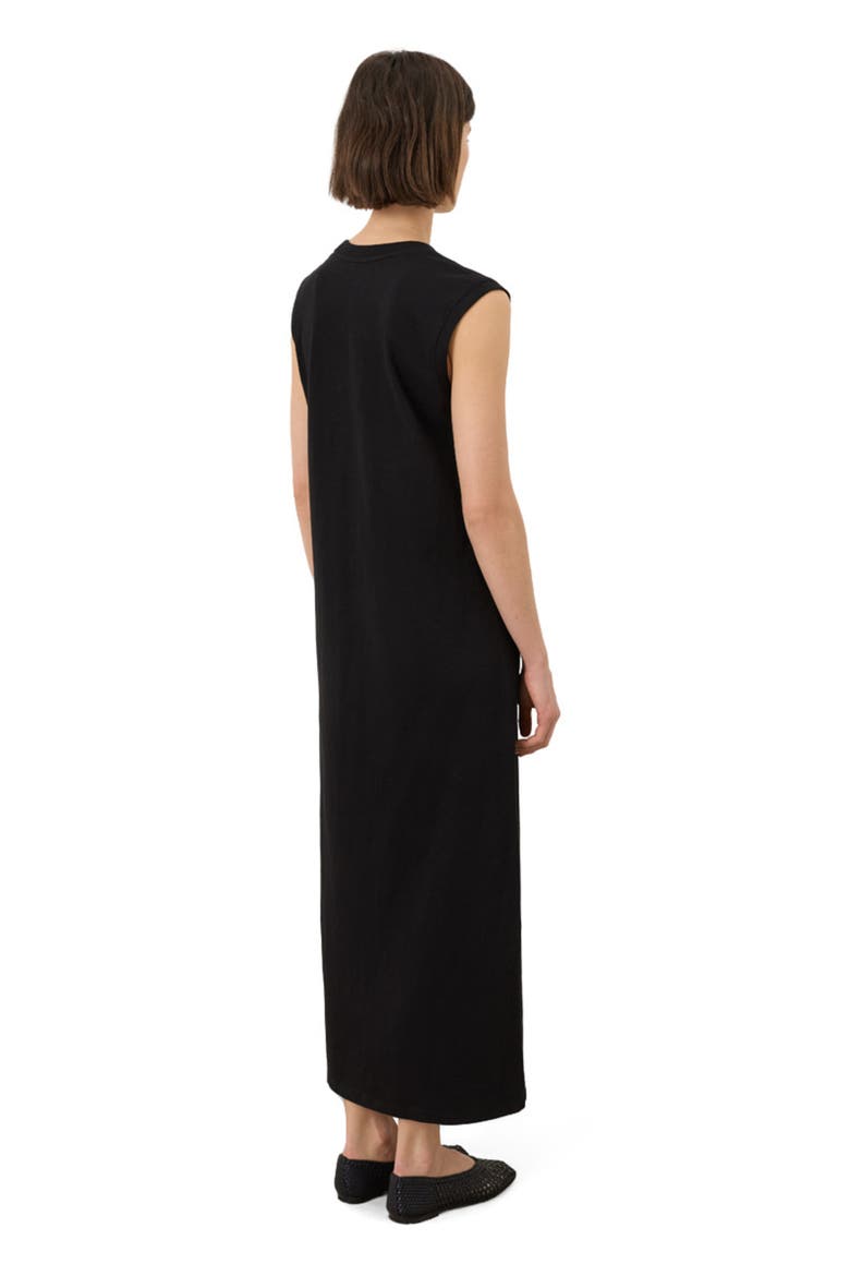 Organic Cotton Soft-Slub Essential Easy Muscle Tee Maxi Dress, Alternate, color, Black