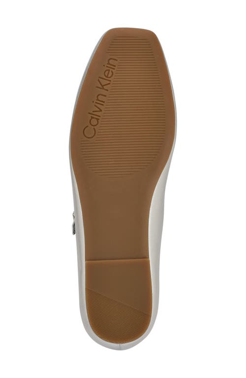 Calvin Klein Womens Buckle Man Made Ballet Flats
