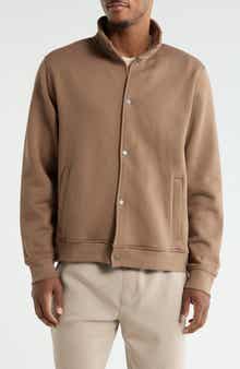 Kenneth Cole Snap Front Fleece Jacket