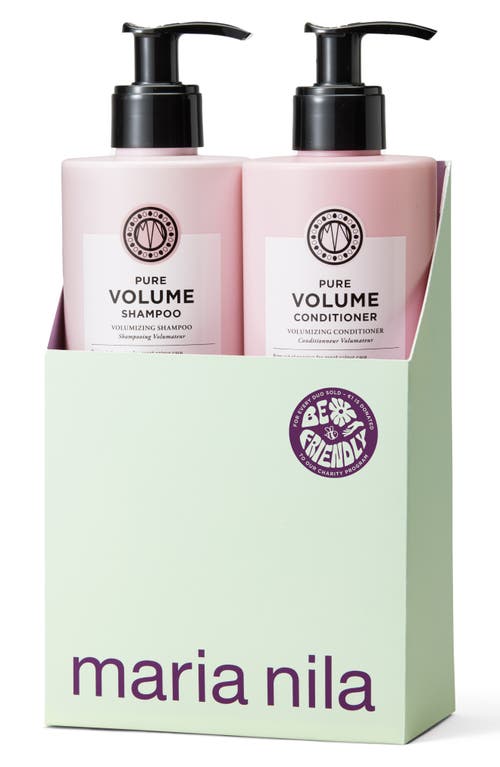 Maria Nila Pure Volume Shampoo & Conditioner Duo In No Color