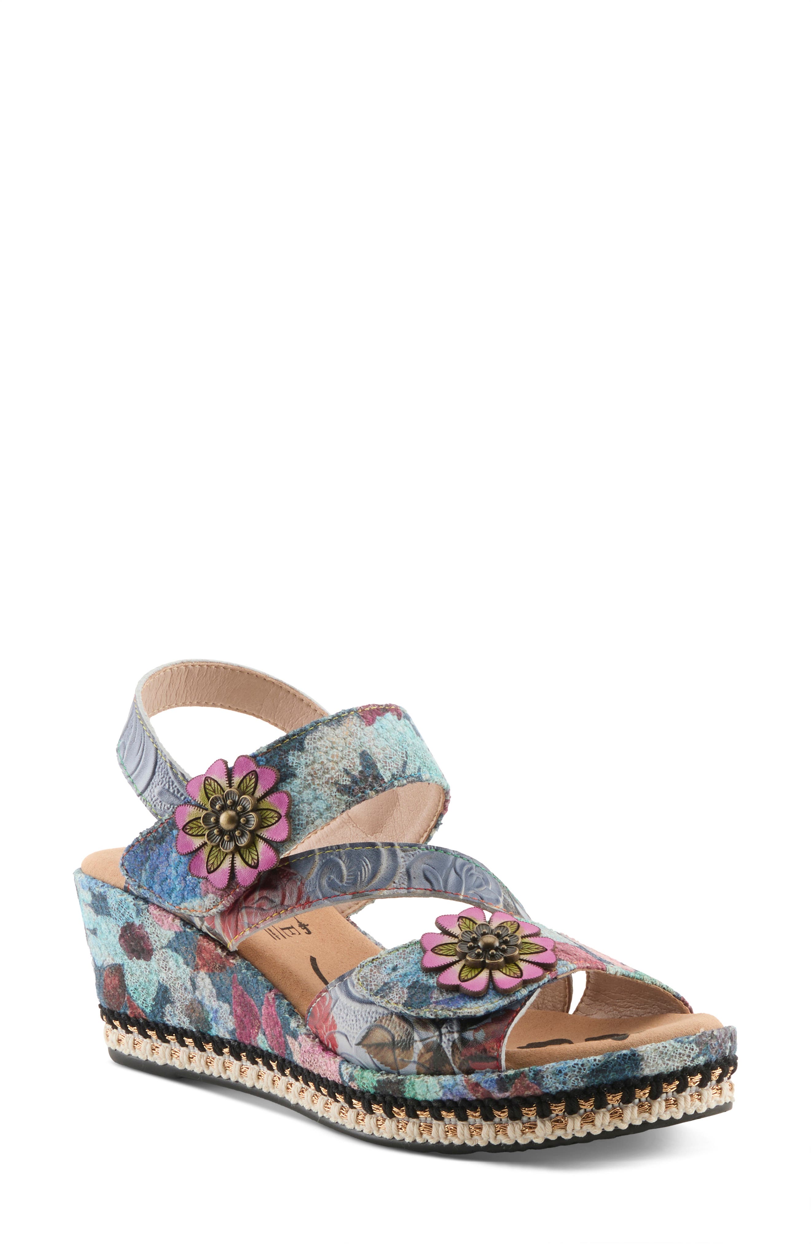 L'Artiste by Spring Step Blissful Platform Wedge Sandal, Main, color, 