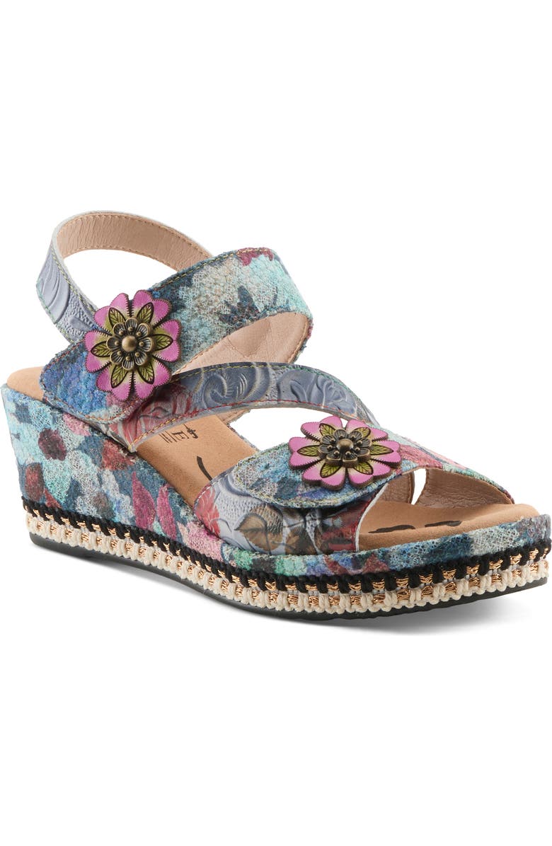 L'Artiste by Spring Step Blissful Platform Wedge Sandal, Main, color,