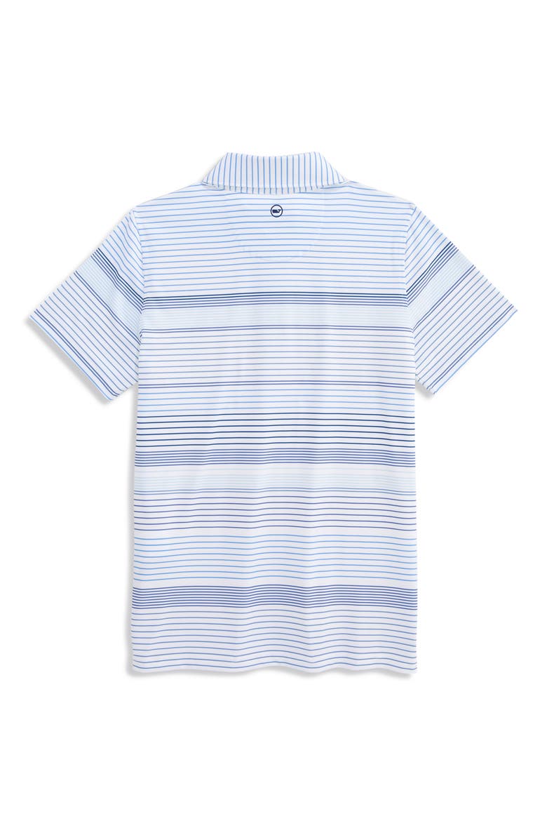 Kids' Kiawah Sankaty Striped Performance Polo, Alternate, color, L720 BLUE