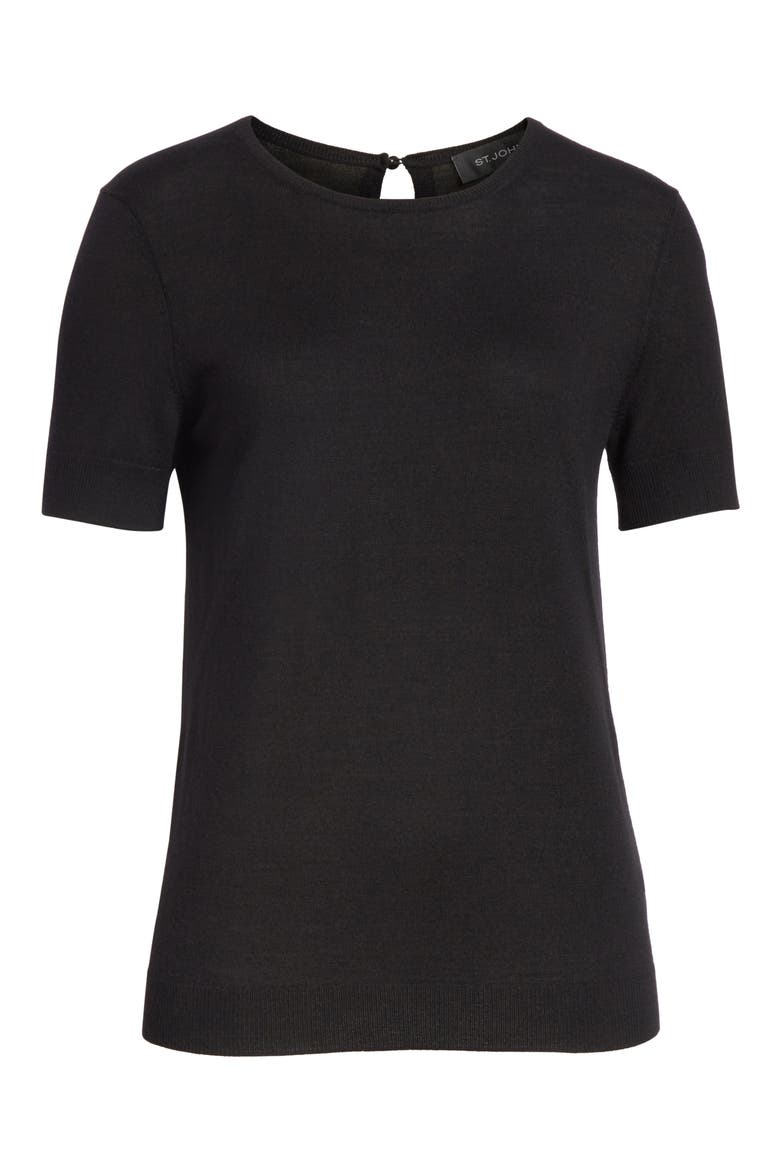 Jersey Knit Sweater, Alternate, color, CAVIAR