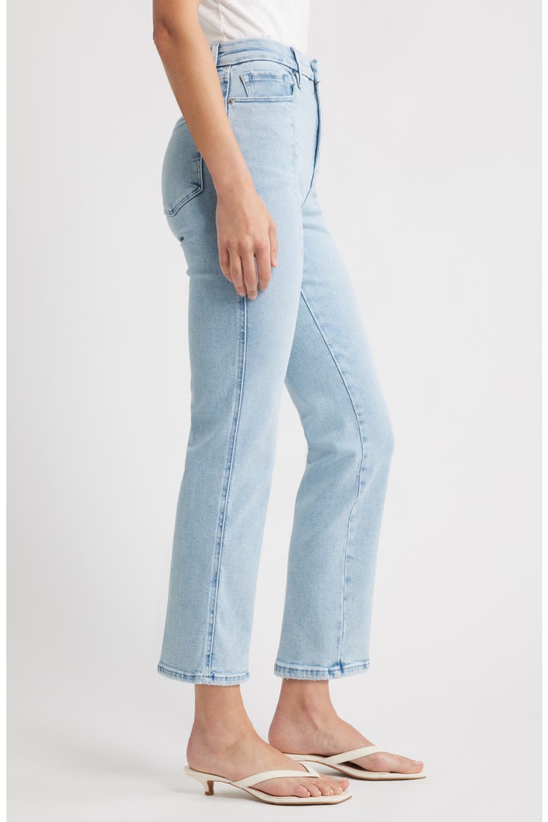 Good Curve High Waist Straight Leg Compression Jeans, Alternate, color, INDIGO949