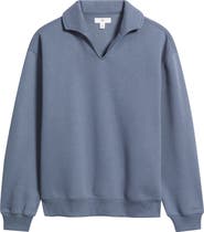 BP. Polo Collar Cotton Blend Sweatshirt