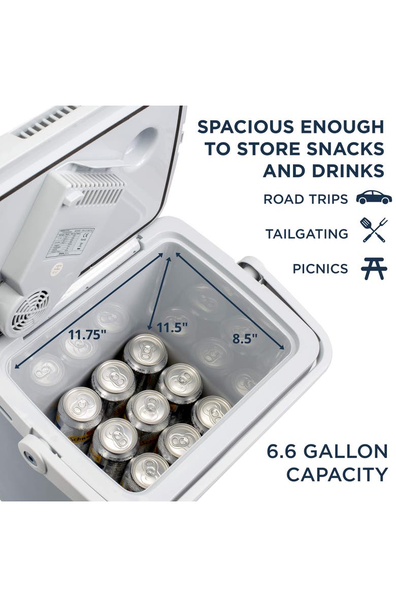 Ivation 25L Electric Cooler/Warmer, Alternate, color, Blue