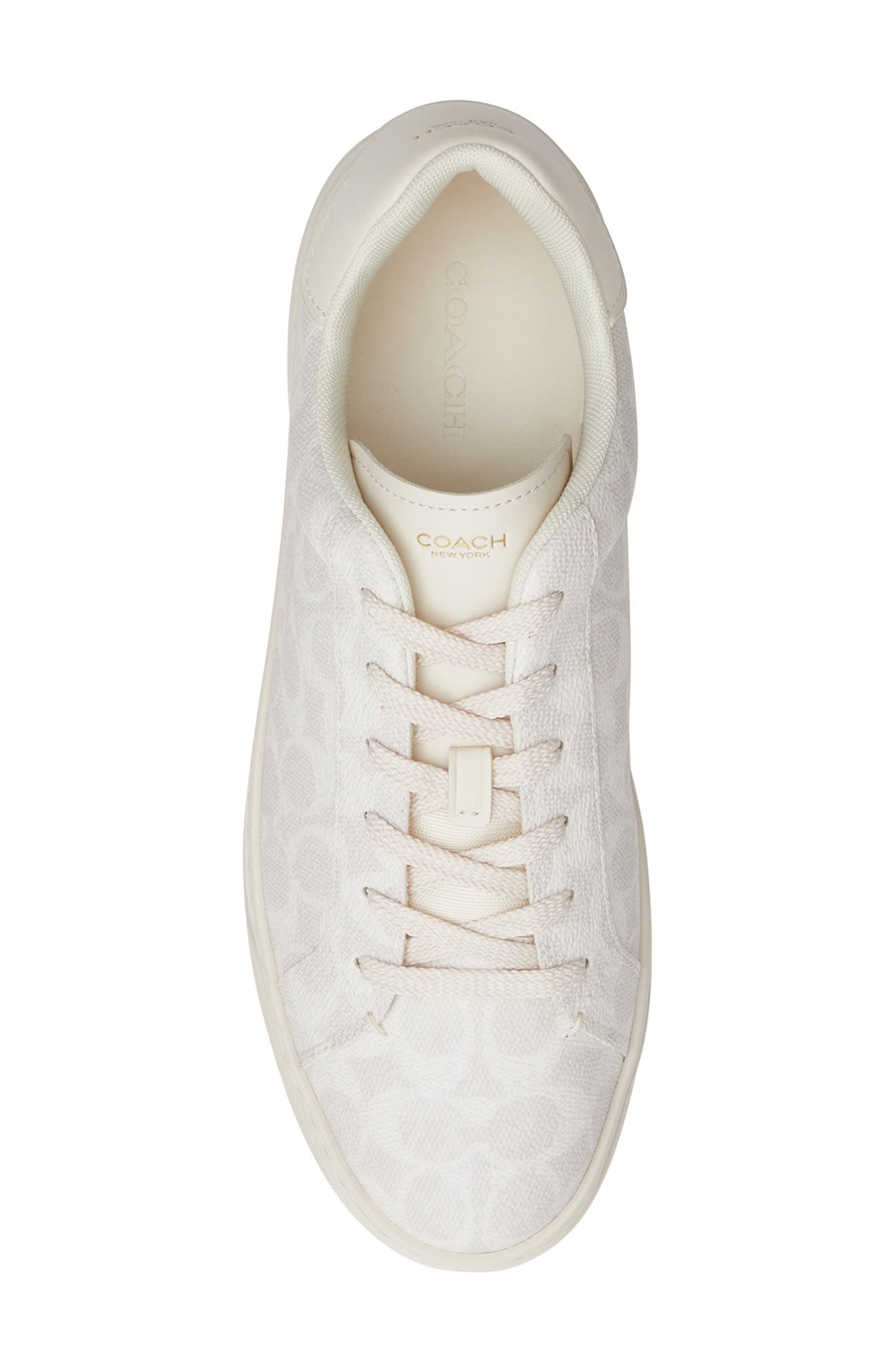 COACH High Line Signature Sneaker, Alternate, color, Off White