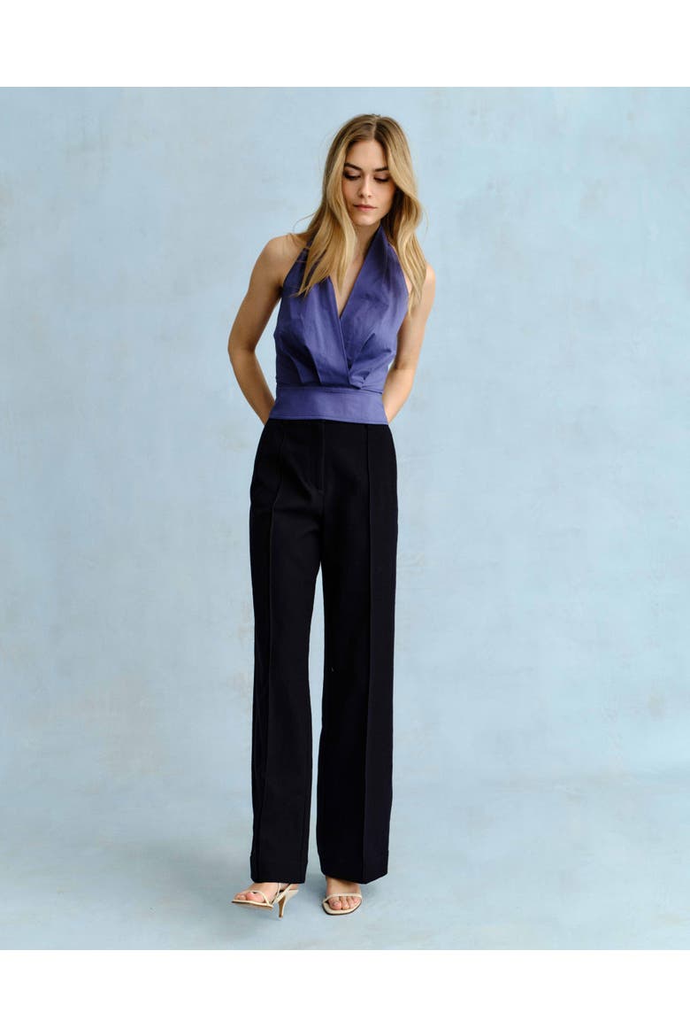 Beverly Linen Pant, Alternate, color, Midnight Blue