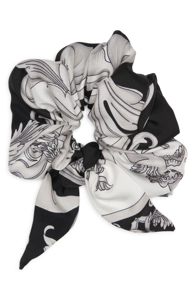Versace Silk Scrunchie, Alternate, color, 