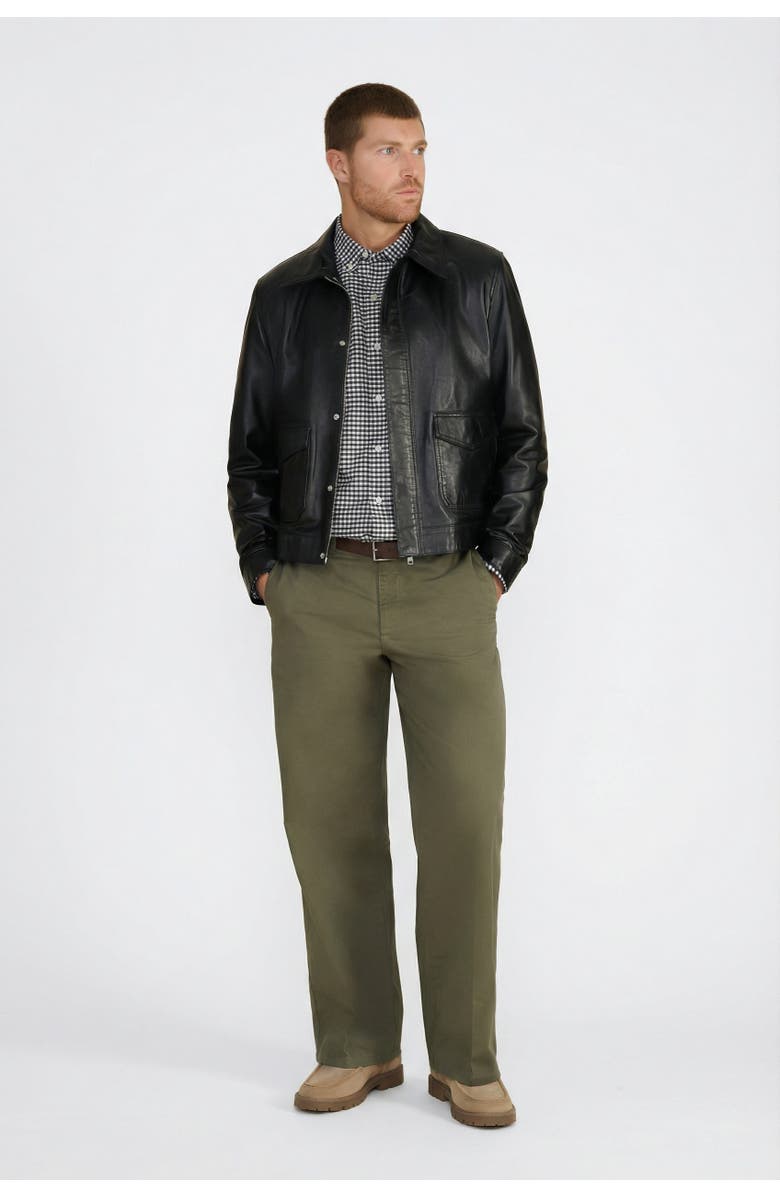 FURNIQ UK Maddox Leather Jacket, Alternate, color, Black