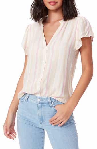 Remy Stripe Button Front Top