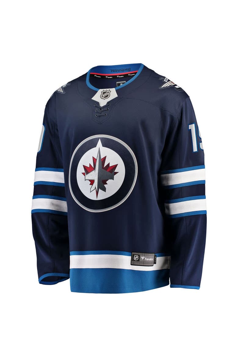 Men's Fanatics Jonathan Toews Navy Winnipeg Jets Home Breakaway Jersey, Alternate, color, Navy