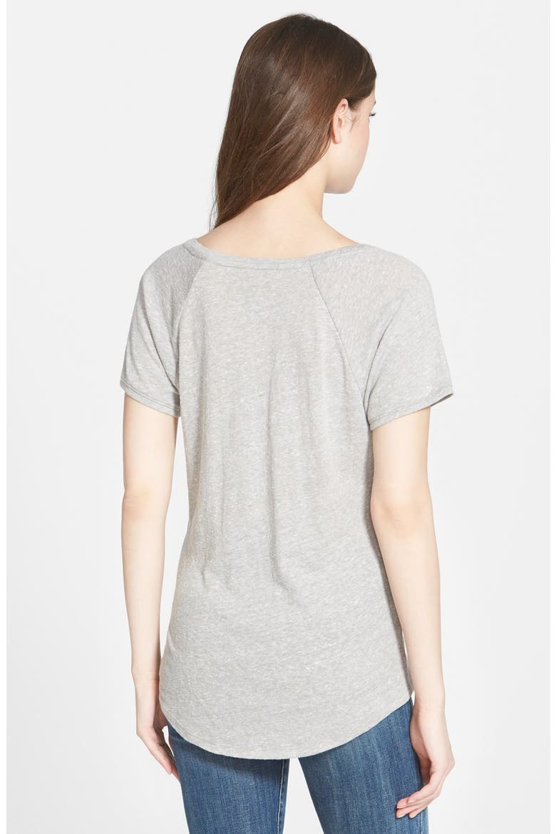 Framed Bird Graphic Tee, Alternate, color, STEEL HEATHER