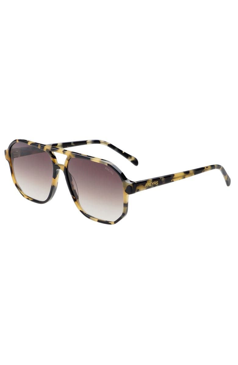 FREYRS Eyewear Billie Aviator Sunglasses, Alternate, color, Tortoise