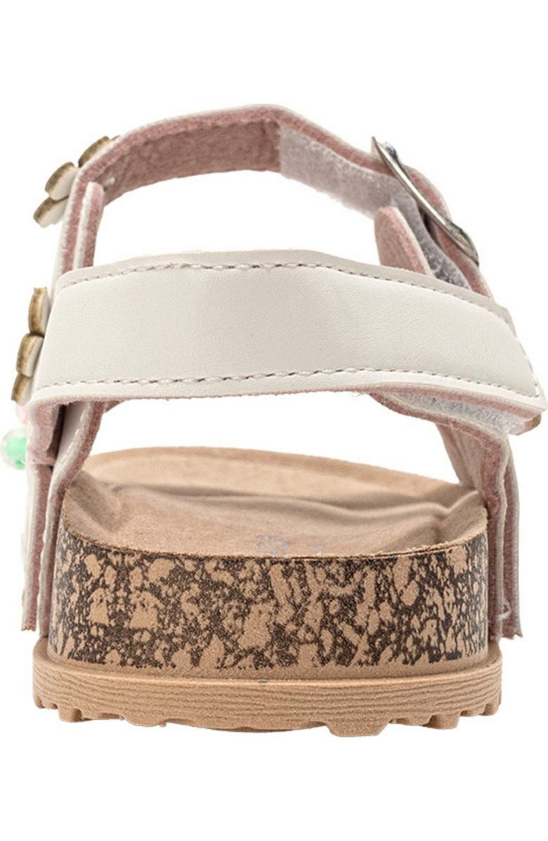 bebe Beaded Daisy Sandal, Alternate, color, White